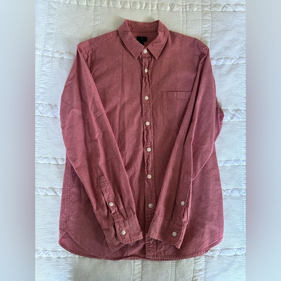 JCrew Pink Chambray Button Down - M - Picture 2 of 4